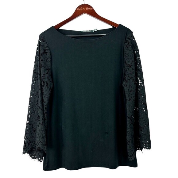 Lauren Ralph Lauren Tops - Lauren Ralph Lauren Women XL Blouse Black Lace Bell Sleeve Fairycore Whimsigoth